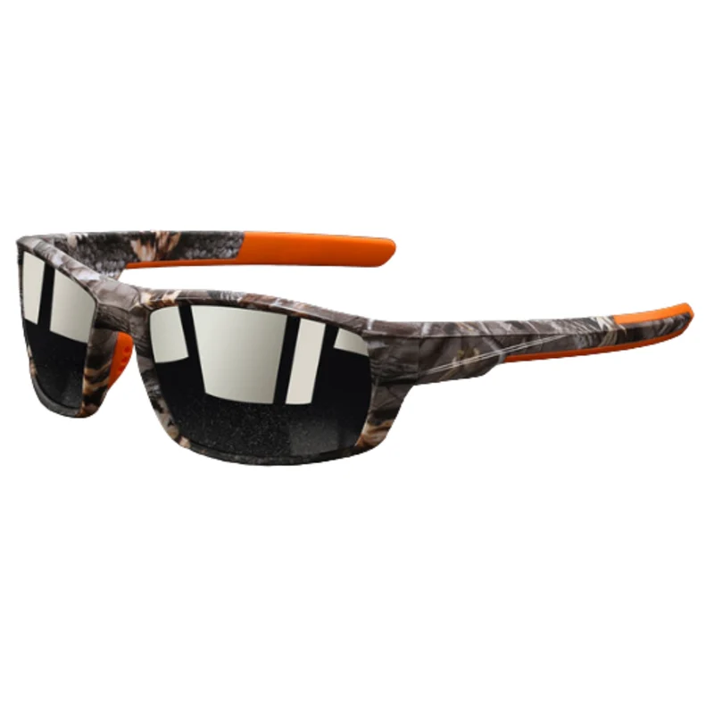 Lunettes de soleil sport — verres polarisés et monture camouflage