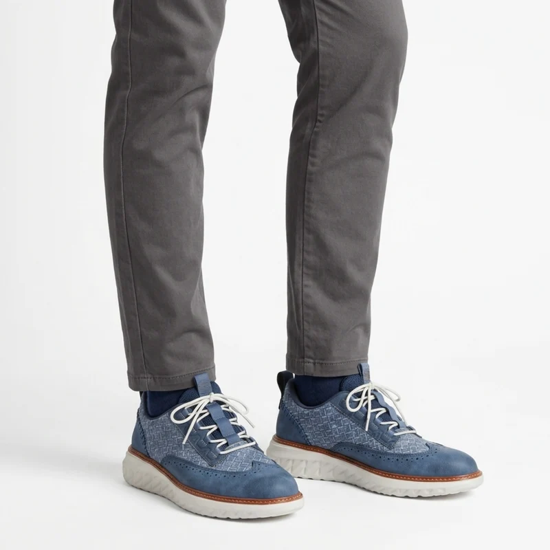Sneakers cuir véritable — chaussures de marche confortables — loisirs