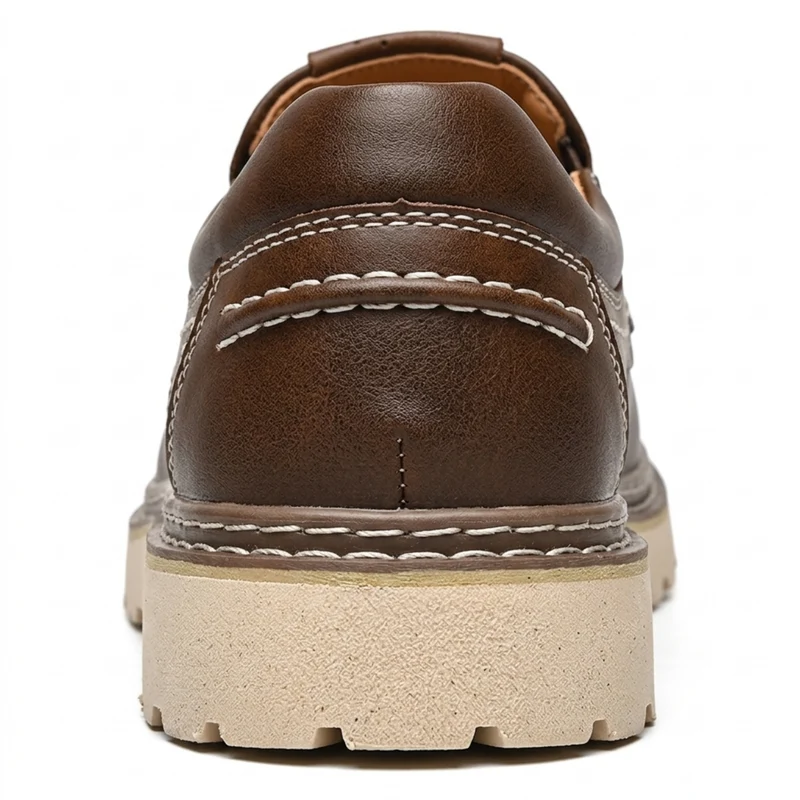 Chaussures cuir sans lacets — semelle robuste et flexible — quotidien