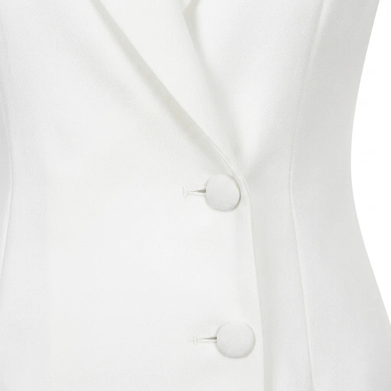 Robe blazer midi — manches longues et boutons — bureau