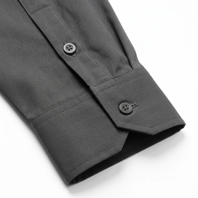 Chemise boutonnée homme — col à revers et manches longues — quotidien