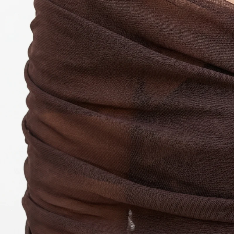 Robe maxi évasée — col en V et manches flottantes — cérémonie