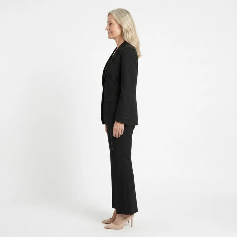 Costume femme veste et pantalon — coupe ajustée deux pièces — formel