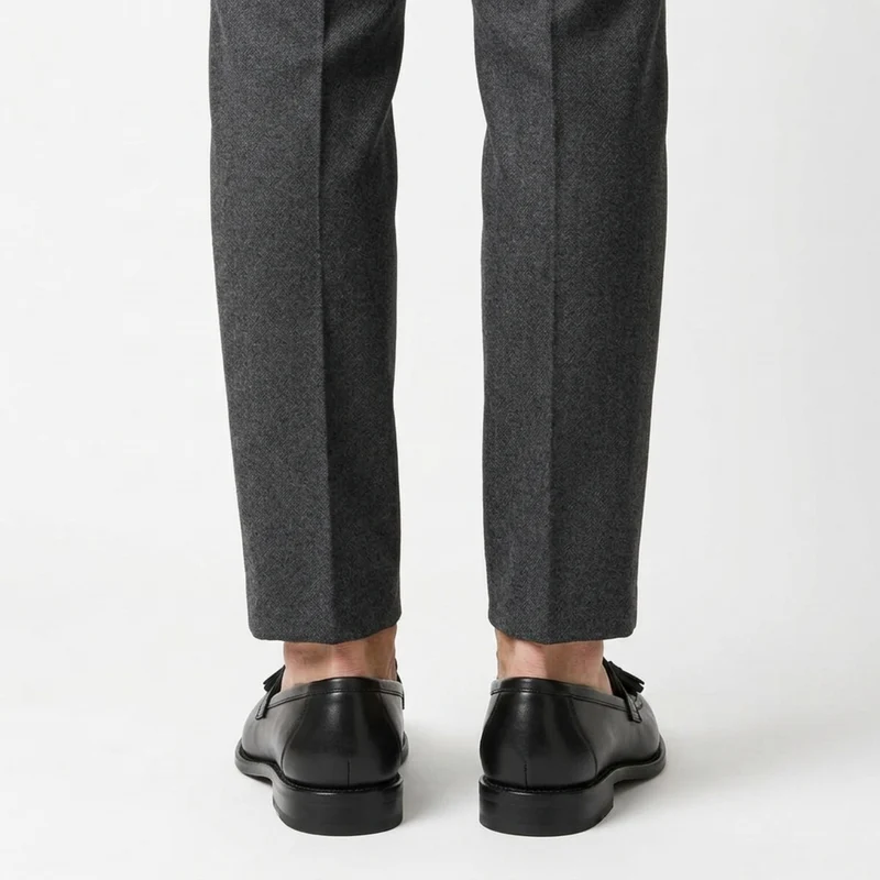 Souliers tressés homme — mocassins slip-on pour le bureau