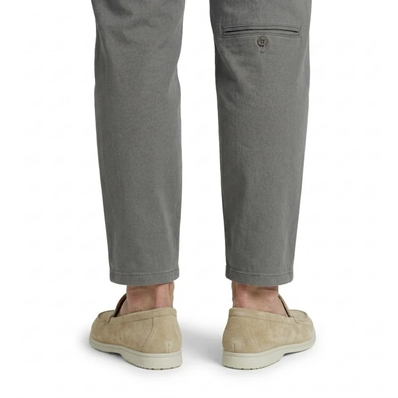 Mocassins homme en daim — semelle légère et flexible — bureau et usage quotidien