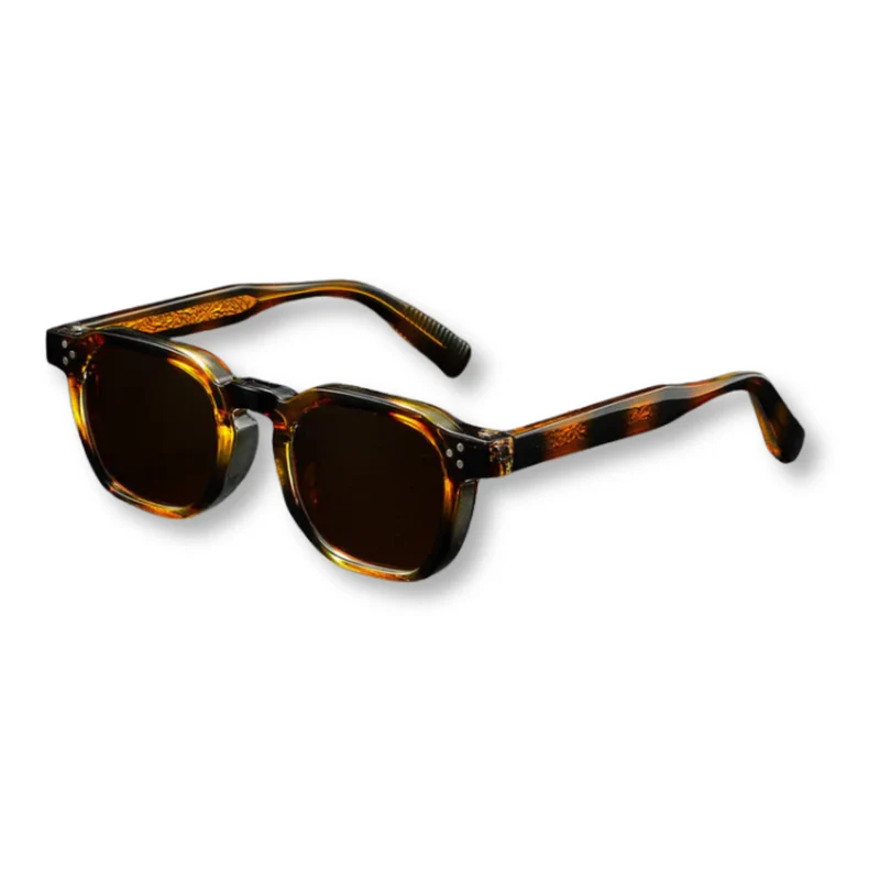 Lunettes de Soleil Polarisées Carrées avec Monture en Polycarbonate et Protection UV400