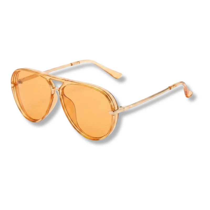 Lunettes Aviateur Translucides avec Double Pont et Verres Dégradés Protection UV