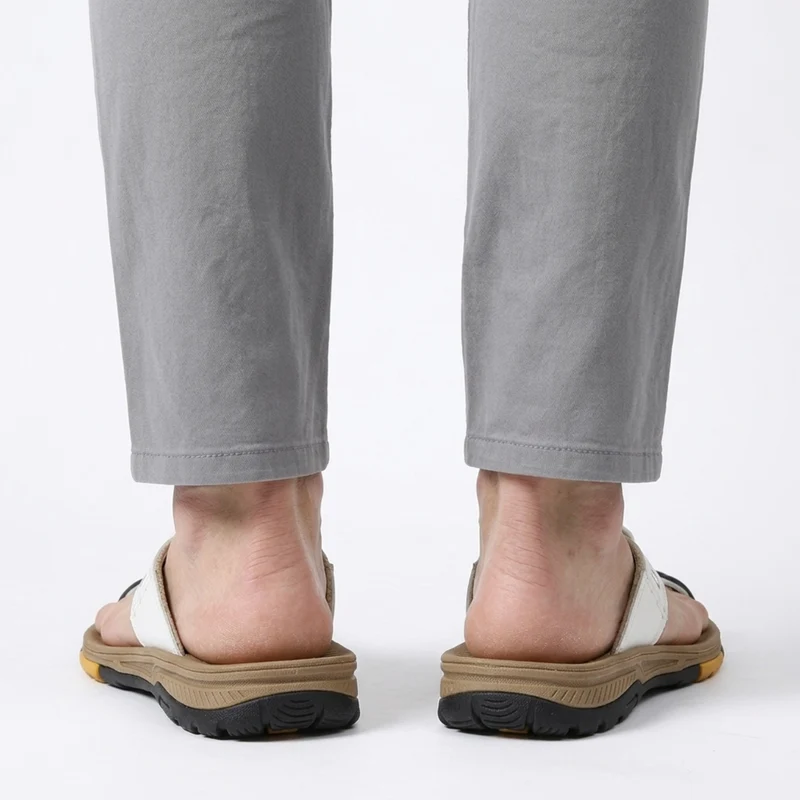 Tongs de plage homme — sandales à entre-doigt antidérapantes — été