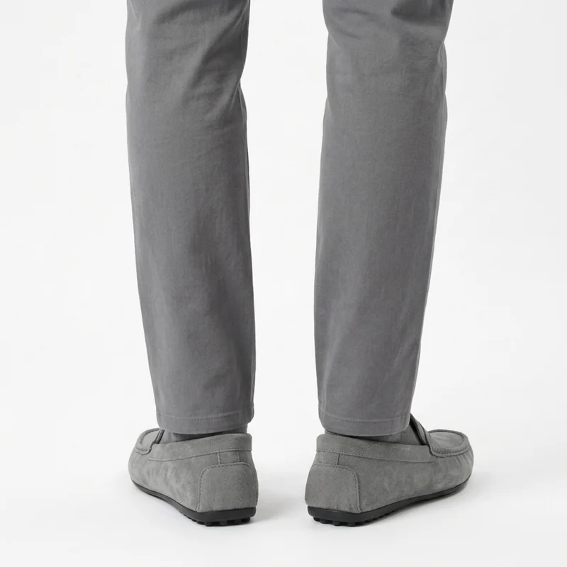 Mocassins en daim pour homme — bride penny — style quotidien décontracté