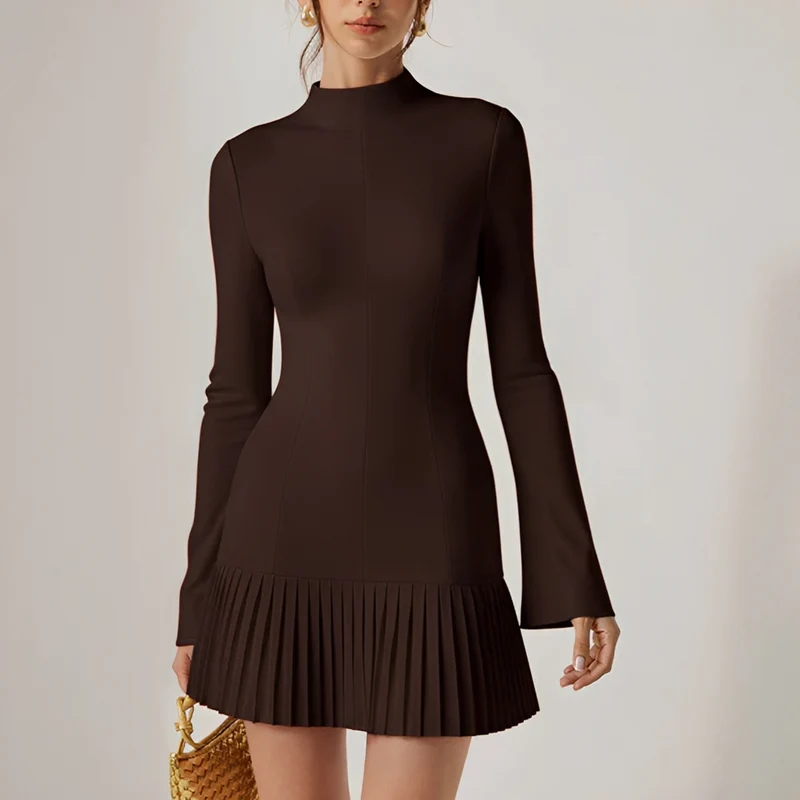 Elva - Robe Courte Plissée Élégante