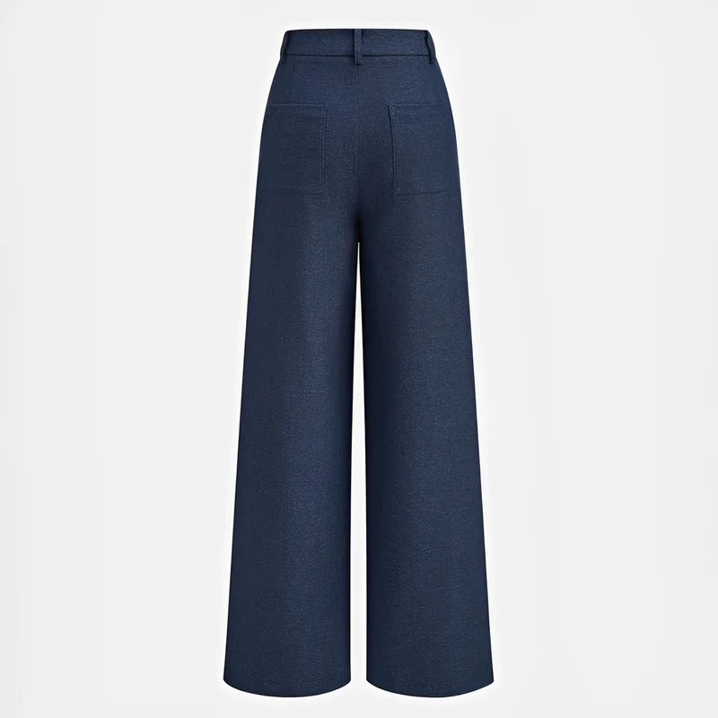 Odessa - Pantalon Large Plissé Décontracté