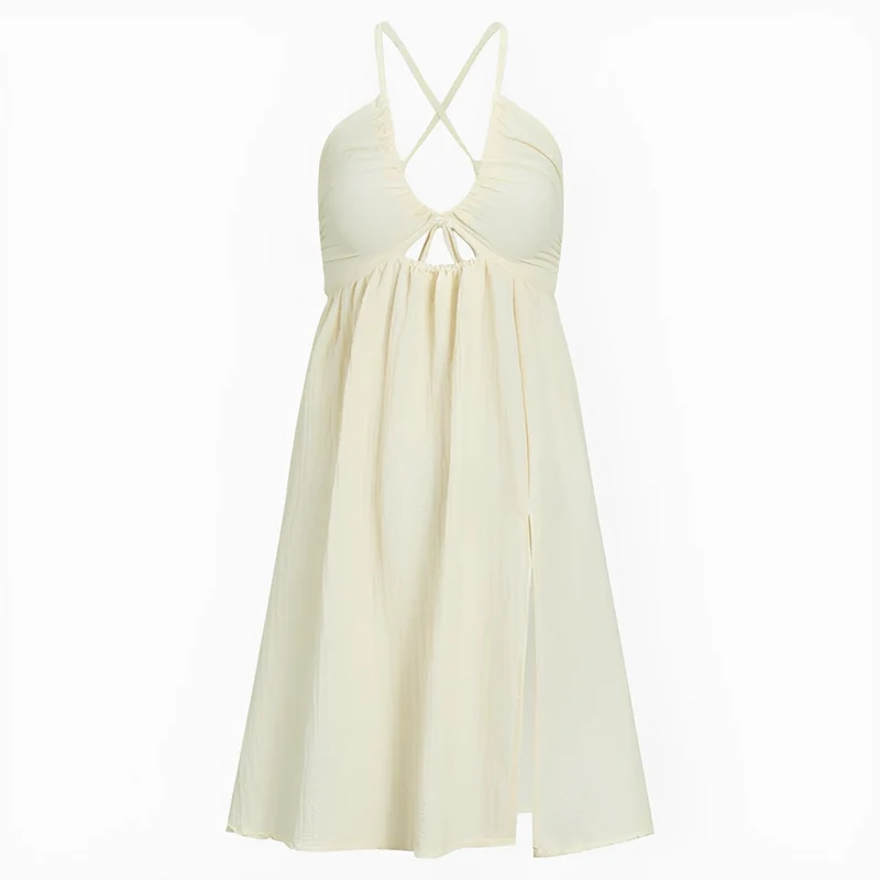 Edna - Robe midi chic à dos nu