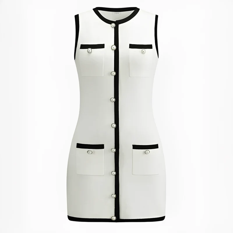 Delilah - Robe courte chic sans manches