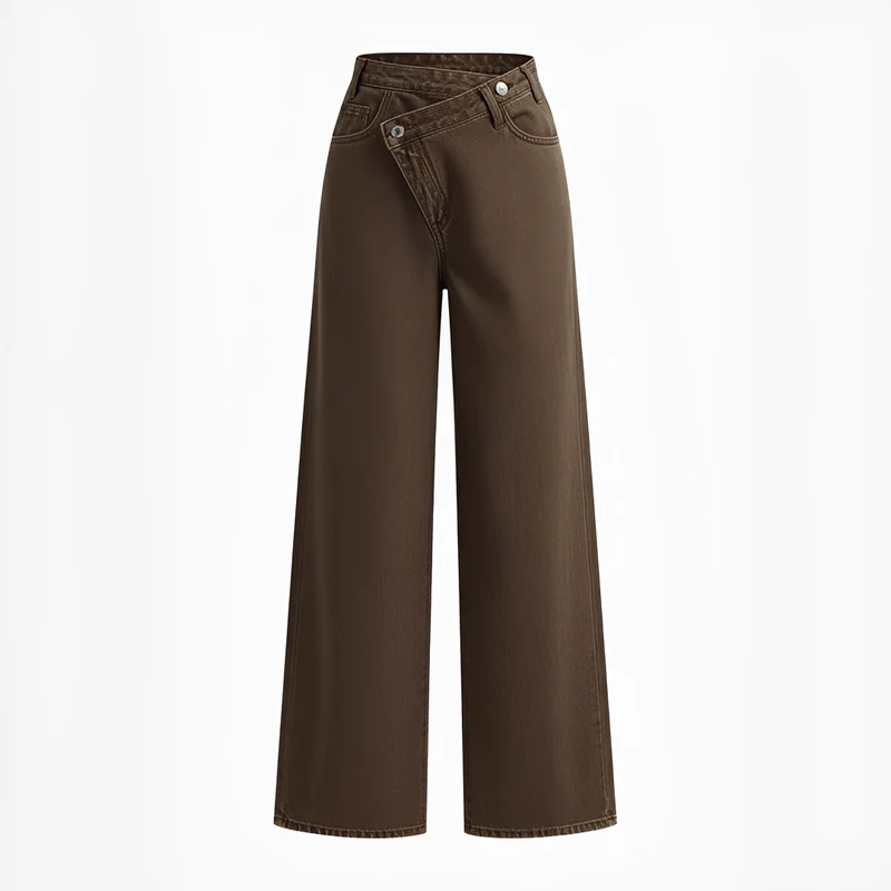 Jolina - Pantalon avec taille asymétrique