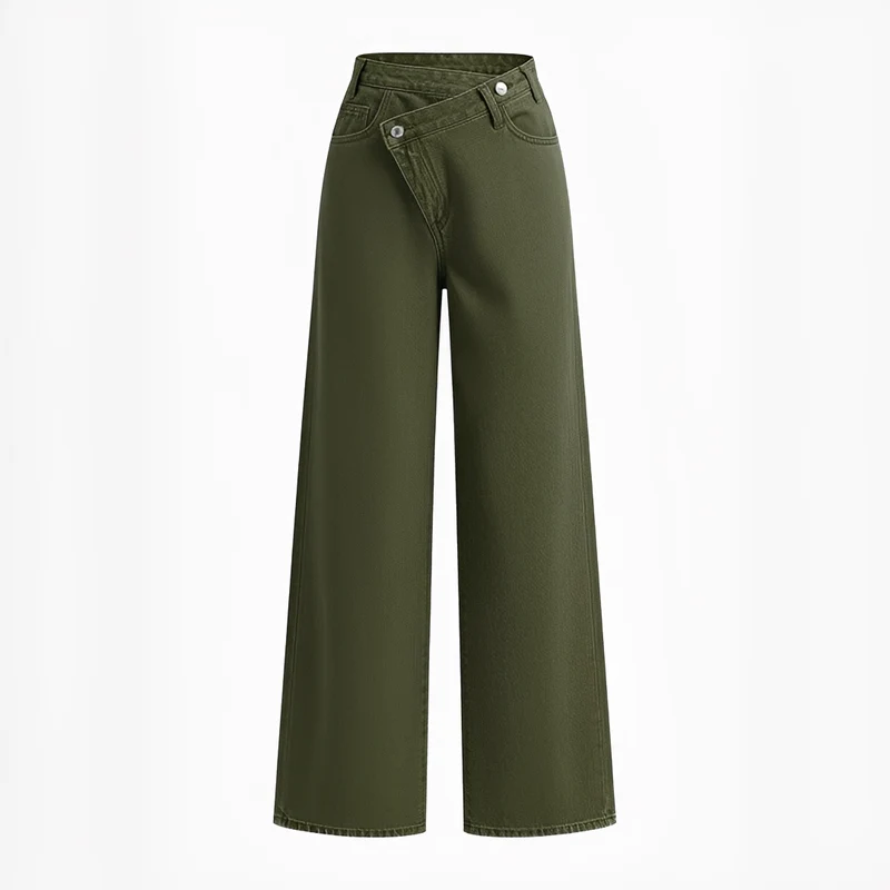 Jolina - Pantalon avec taille asymétrique