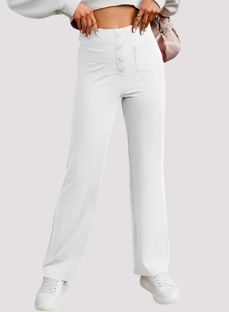 Tianna - Pantalon taille haute élégant