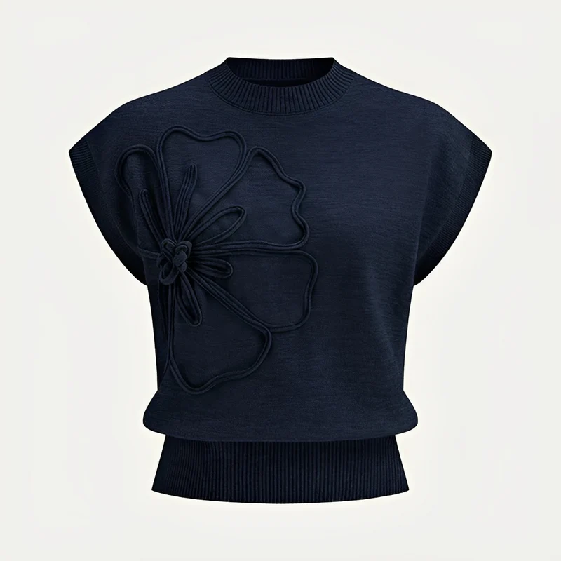 Jocelyn - Haut décontracté avec motif floral