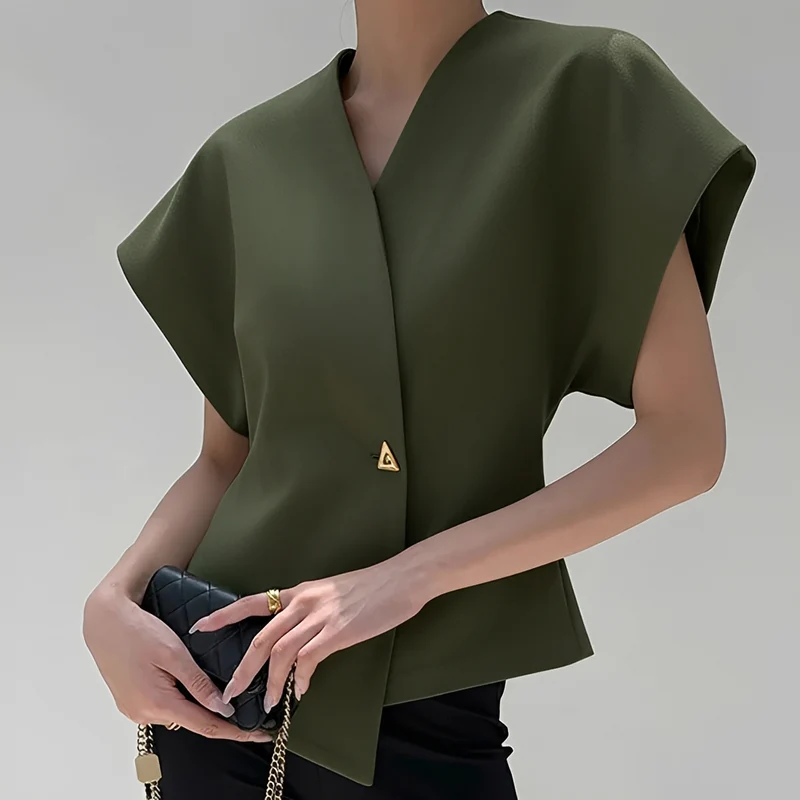 Ariella - Blouse chic à col en V