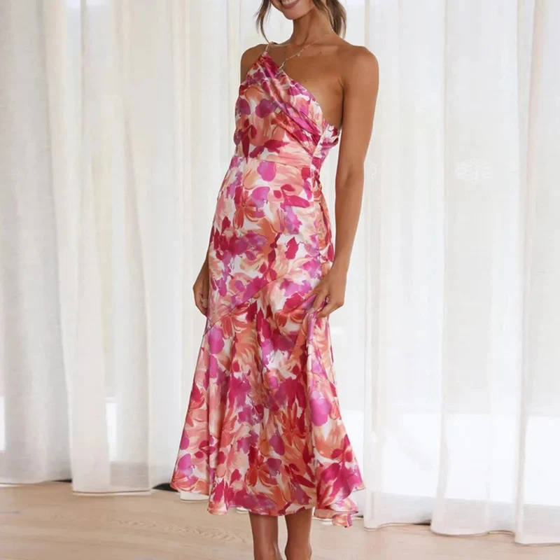 Sophie Paris | Robe asymétrique fluide à imprimé floral