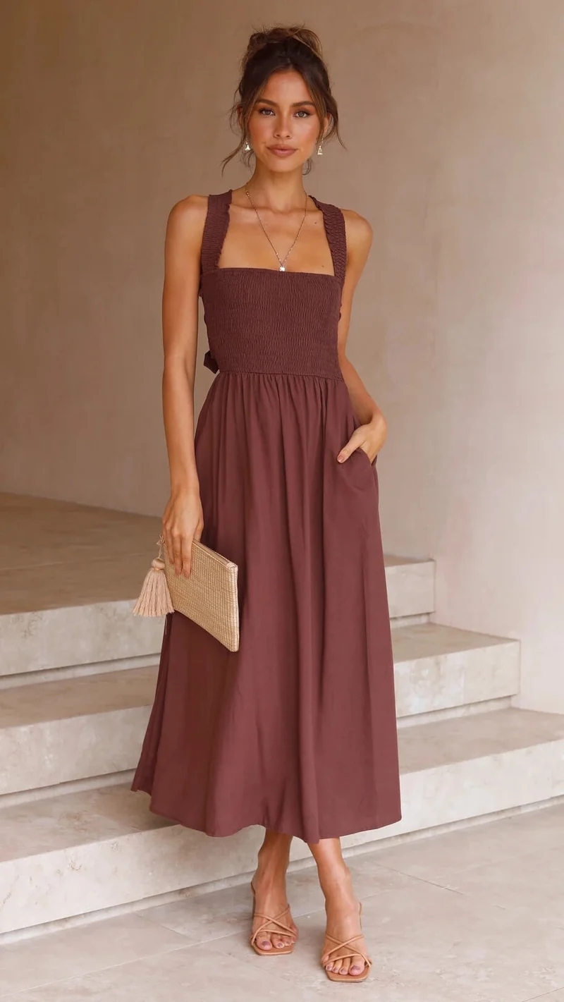 Robe Maxi Élégante pour Soirées d'Été Stylées