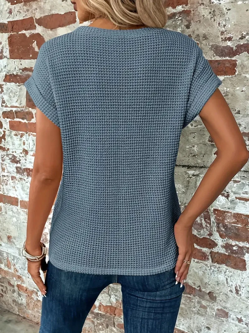 T-shirt décontracté à manches courtes pour femmes