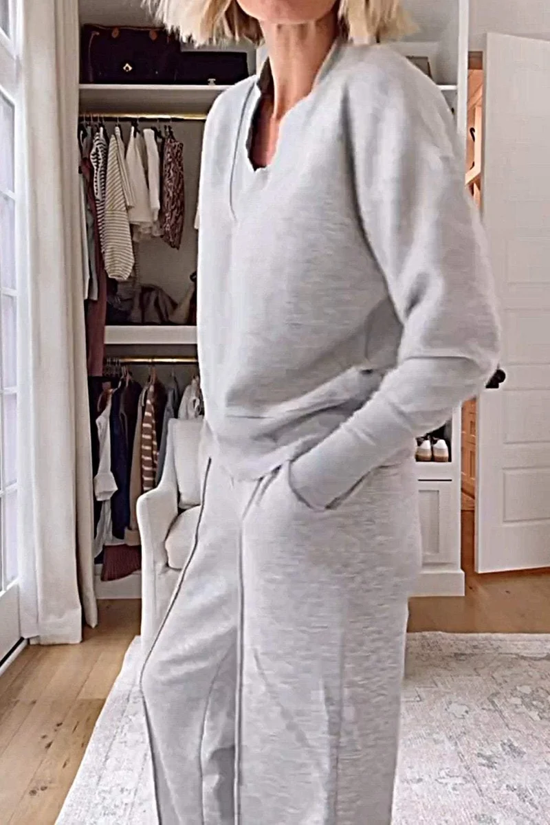Ensemble Deux Pièces Femme Col V
