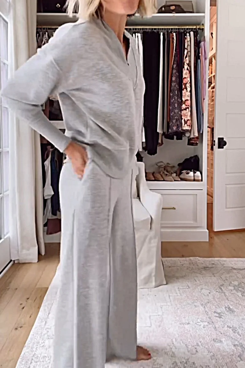 Ensemble Deux Pièces Femme Col V
