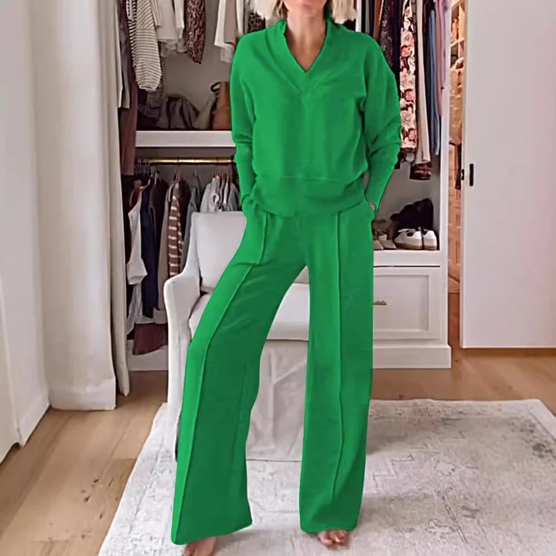 Ensemble Deux Pièces Femme Col V