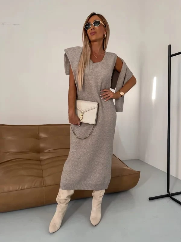 Ensemble Robe et Pull Col Roulé