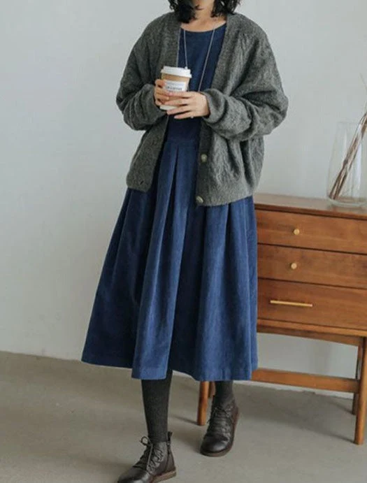 Robe en velours côtelé intemporelle