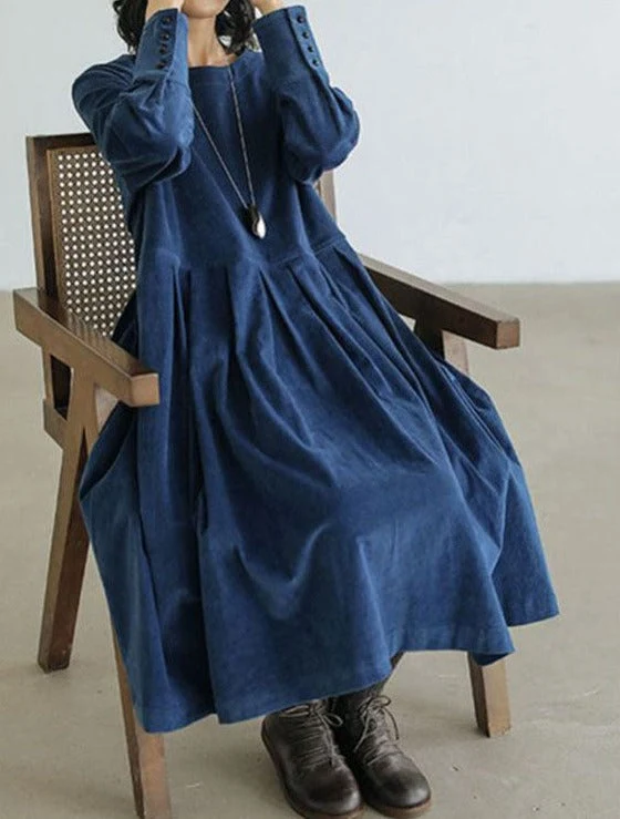 Robe en velours côtelé intemporelle