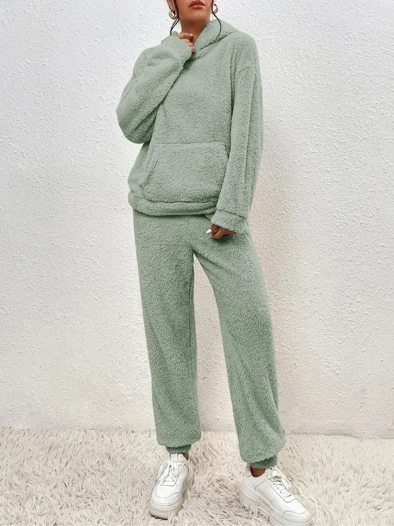 Ensemble de survêtement tricoté deux pièces pour femme