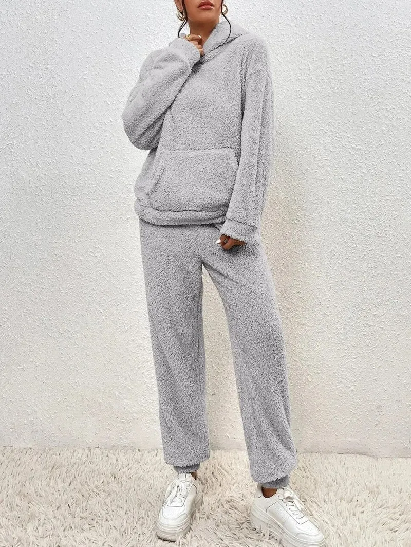 Ensemble de survêtement tricoté deux pièces pour femme