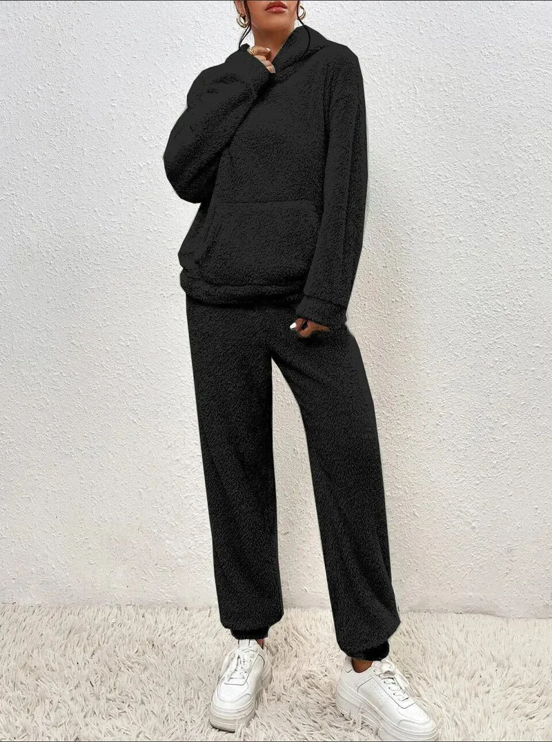 Ensemble de survêtement tricoté deux pièces pour femme