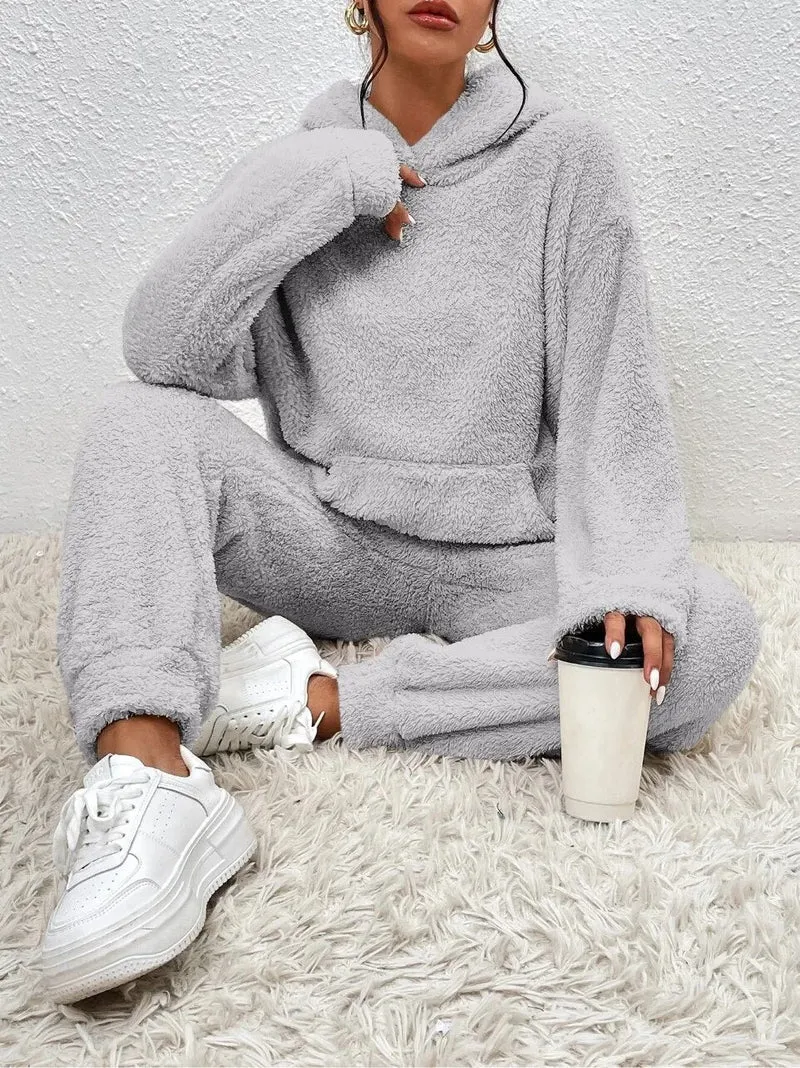 Ensemble de survêtement tricoté deux pièces pour femme