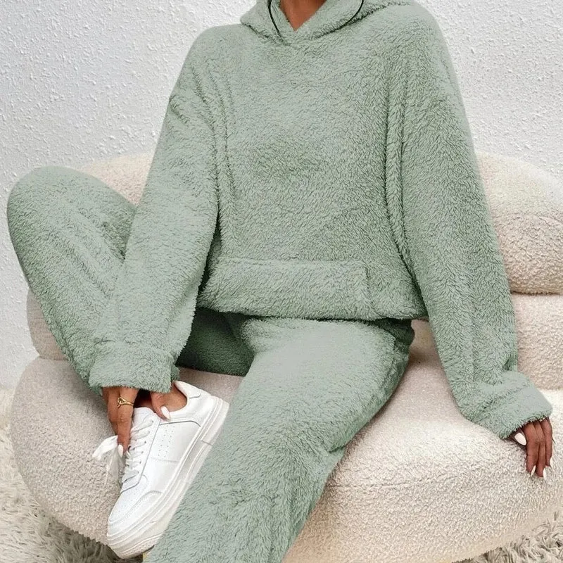 Ensemble de survêtement tricoté deux pièces pour femme