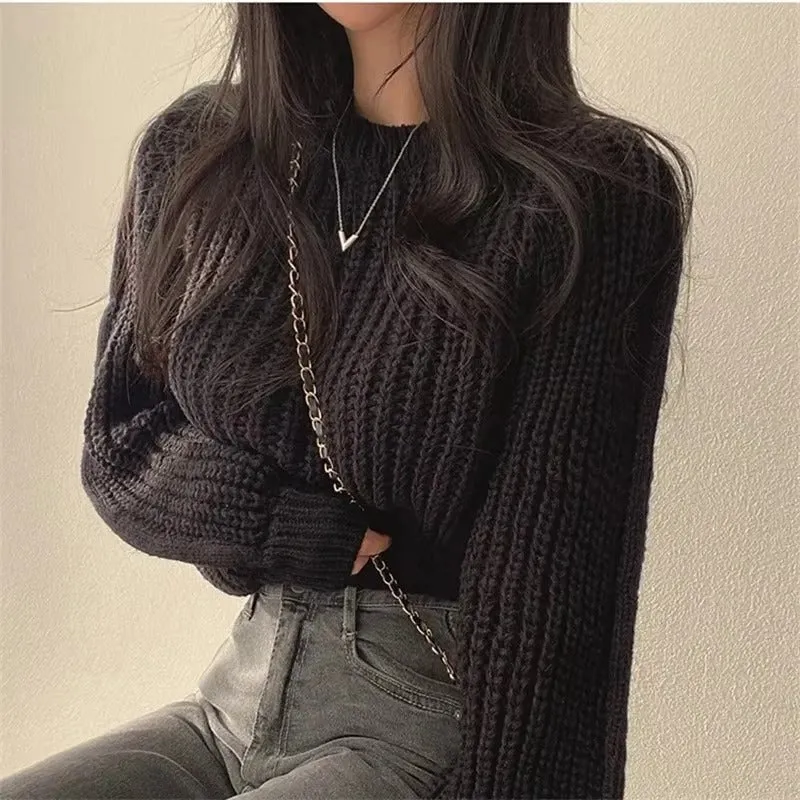 Pull tricoté court pour femme - Pull Mira coupe décontractée