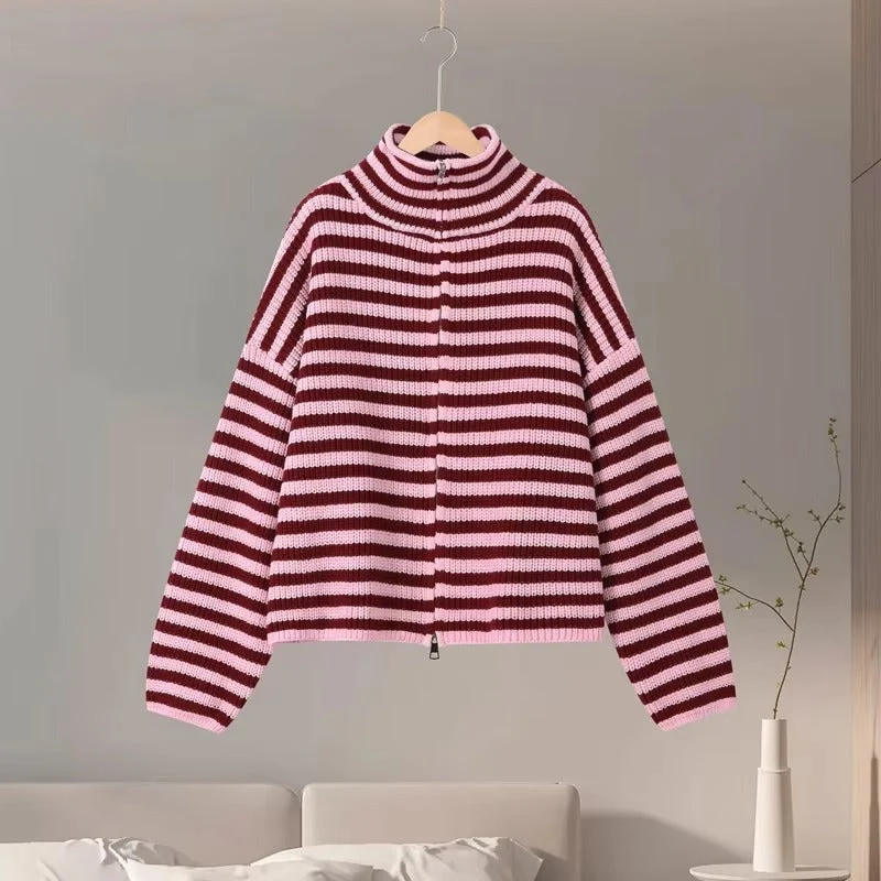 Veste zippée de luxe en laine cachemire