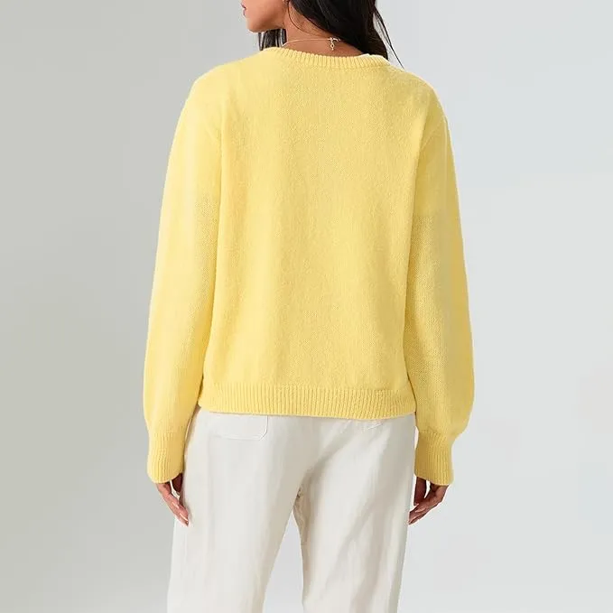 Cardigan en cachemire doux tricoté