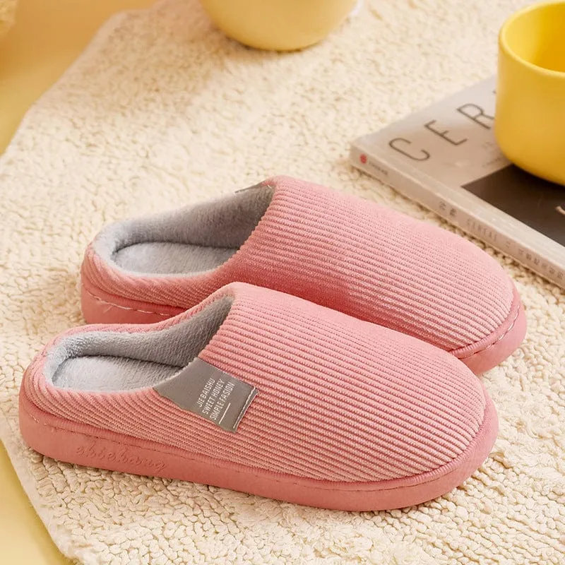 Chaussons d'intérieur épais et confortables pour femmes