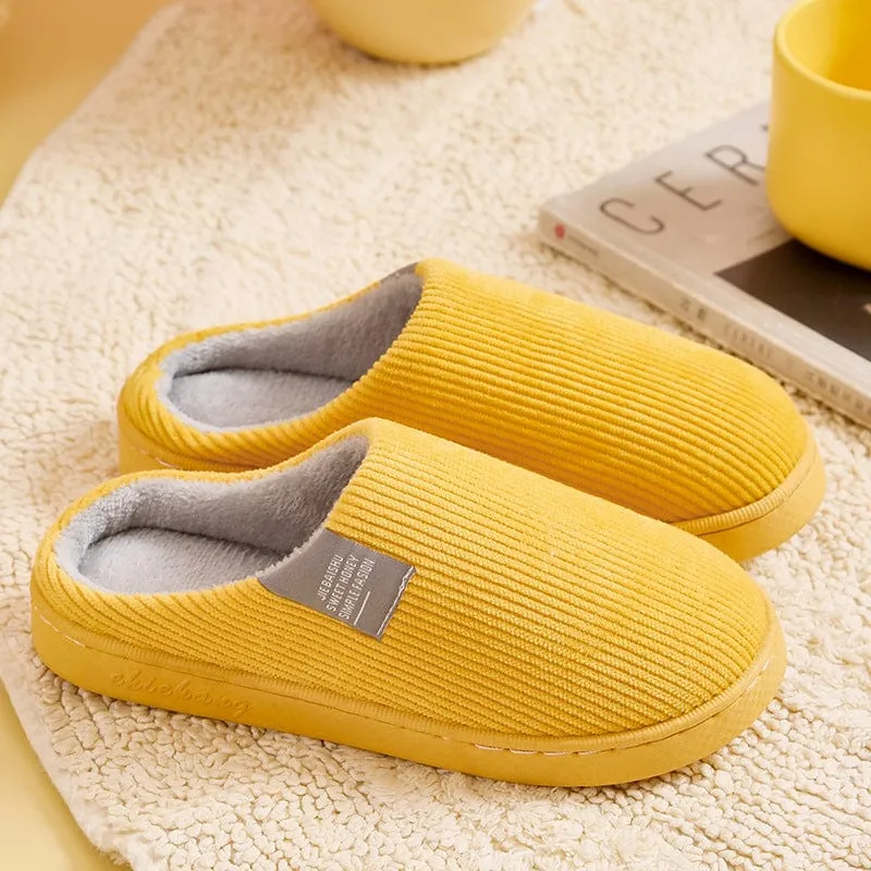 Chaussons d'intérieur épais et confortables pour femmes