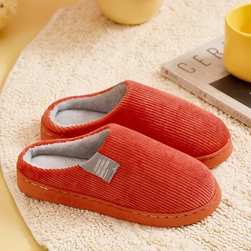 Chaussons d'intérieur épais et confortables pour femmes
