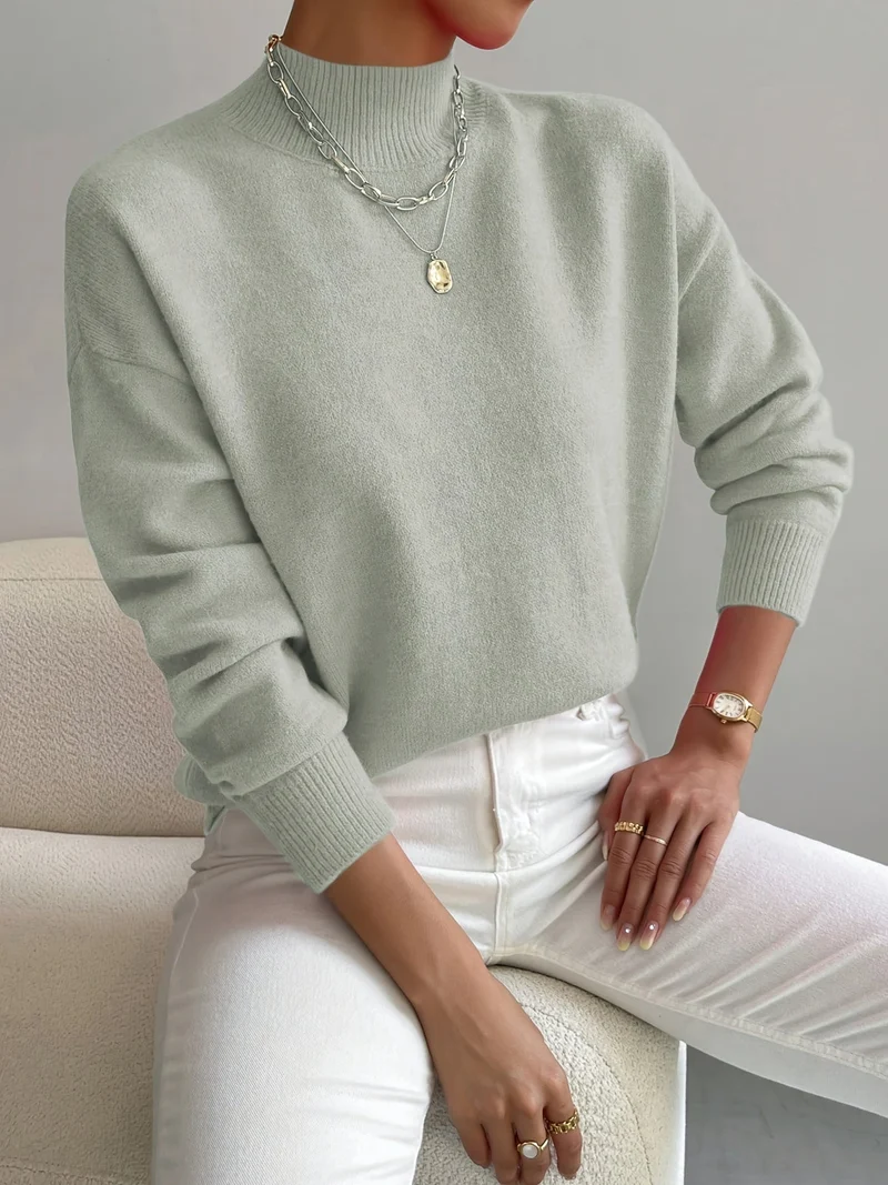 Pull col roulé élégant et confortable