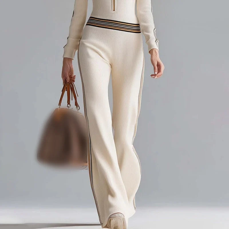 Camille | Combinaison tricotée chic sportive rétro