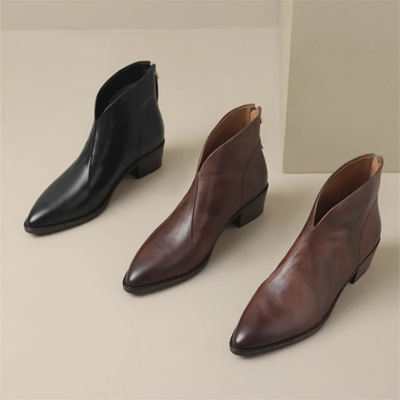 Camille | Les Bottines de Luxe à Talon Bas