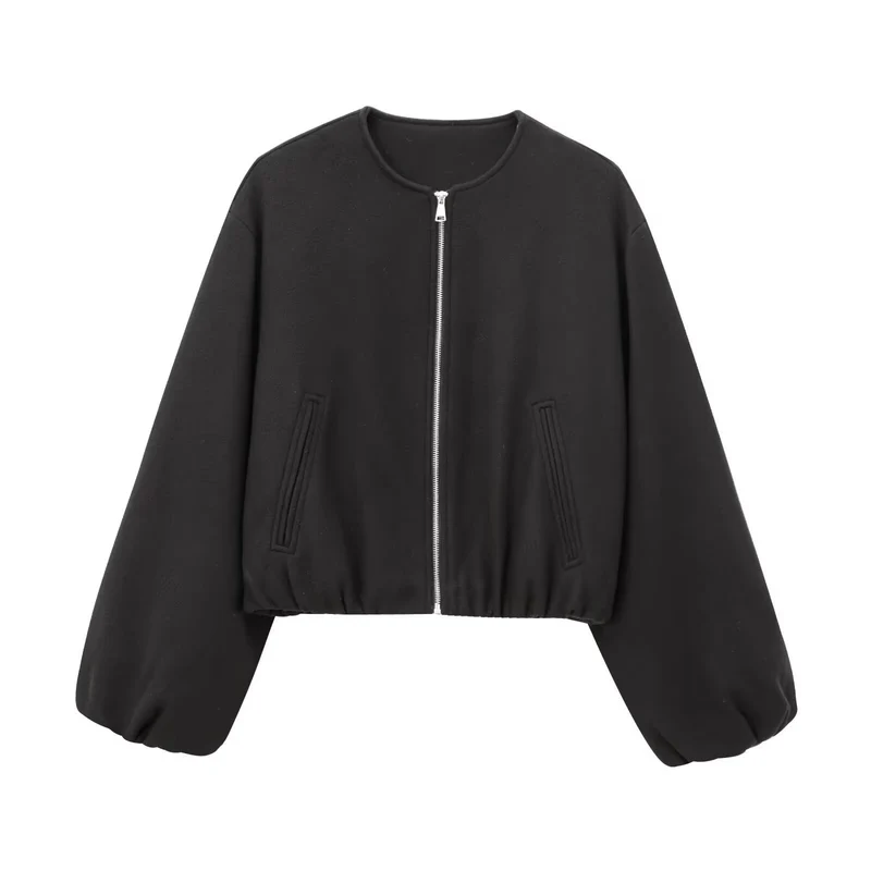 Veste Bombers Courte zippée pour Femme