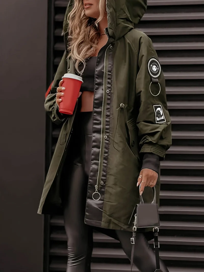 Veste à capuche à manches longues pour femme