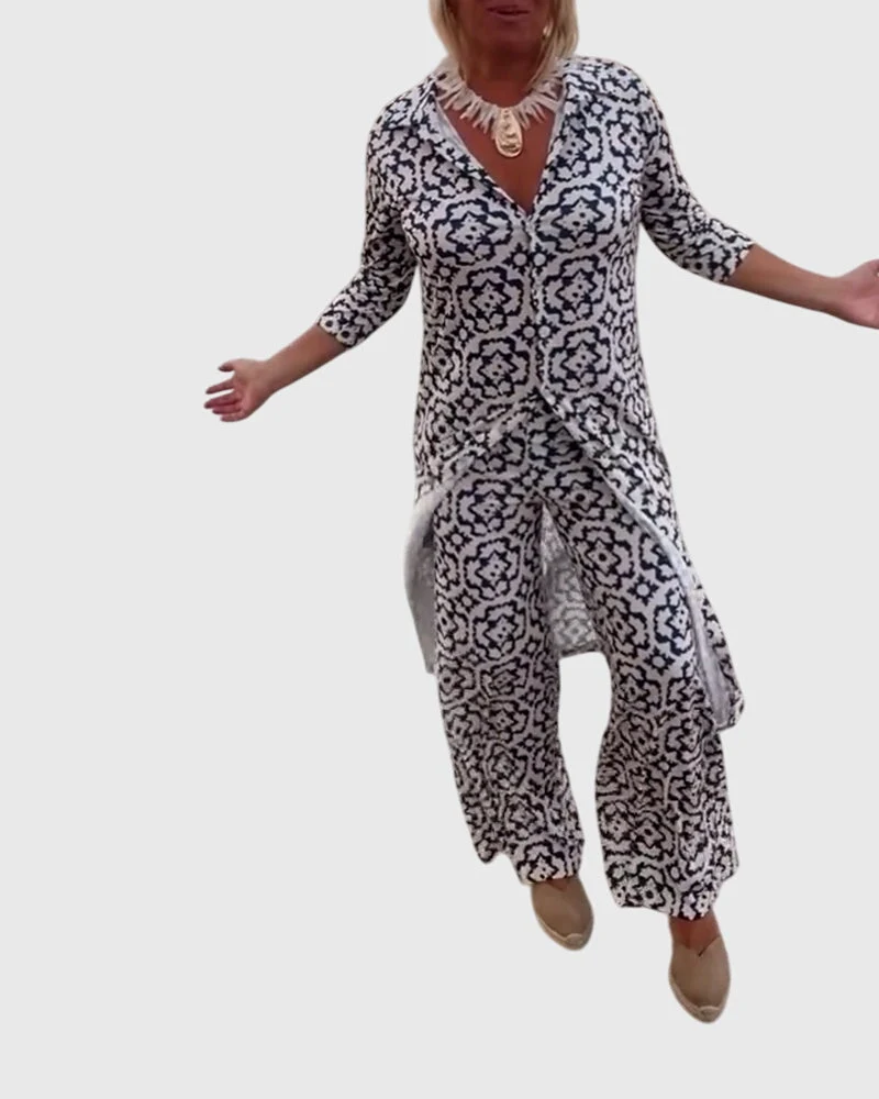 Geneviève | Ensemble Élégant Vintage en Deux Pièces