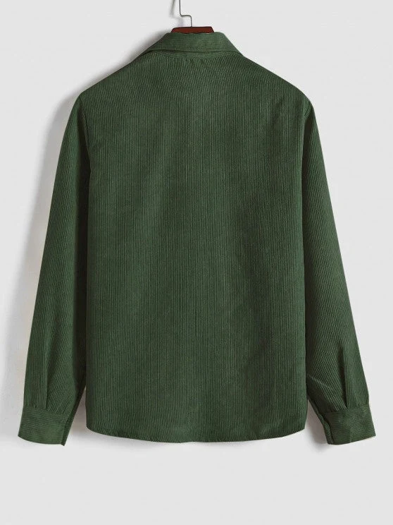 Robert | Chemise Manches Longues Demi-boutons Pour Homme