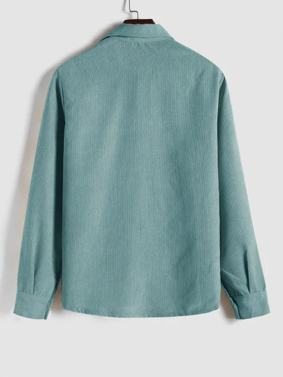 Robert | Chemise Manches Longues Demi-boutons Pour Homme